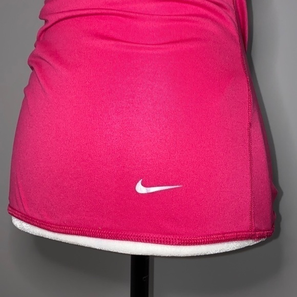 Nike Pink Racerback Side Ruffle Tank Top S - Picture 7 of 16